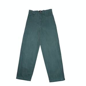 Enjoi Skateboard Co Green Baggy Denim Jeans 28 EUC